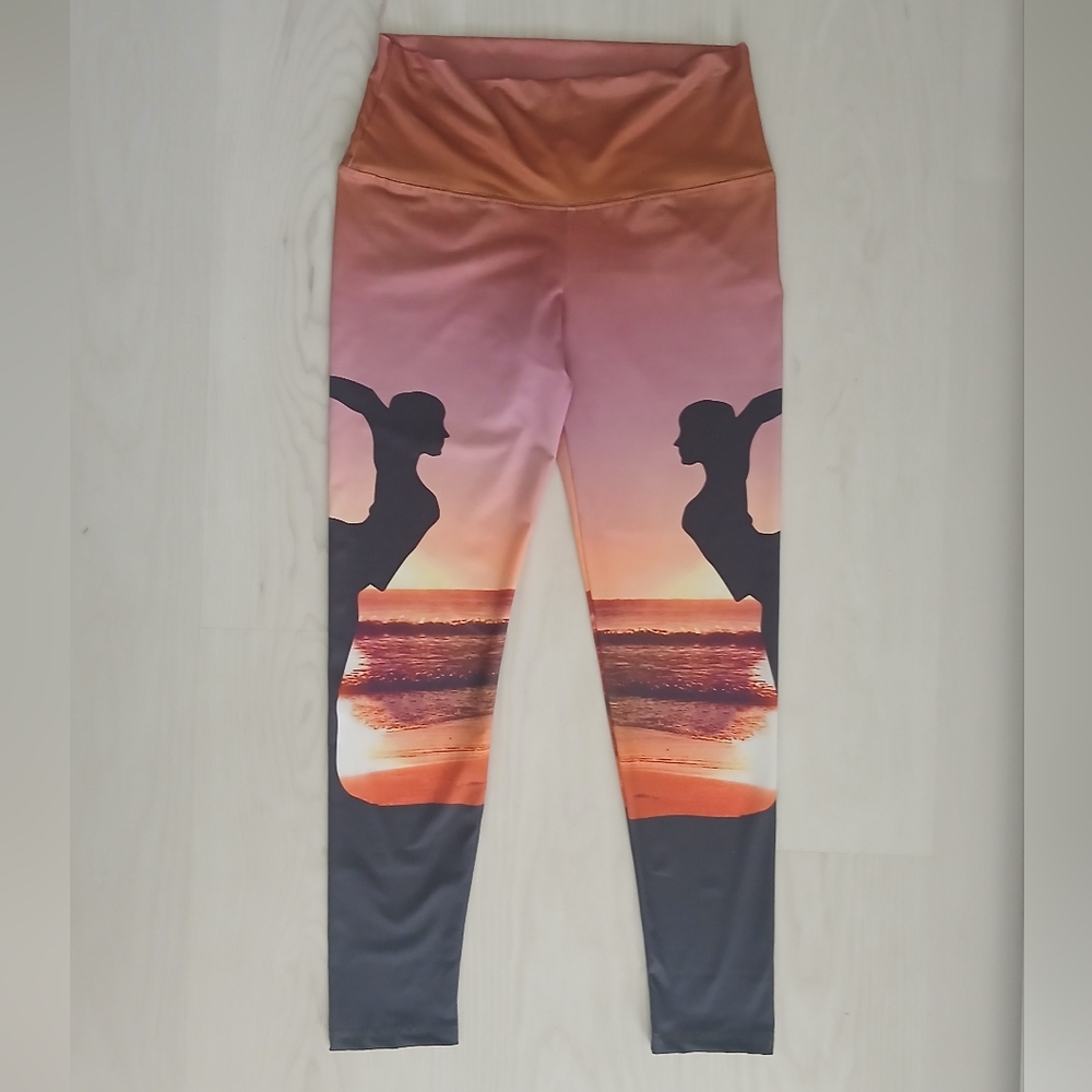 Om Shanti Beach Yoga Pants Leggins